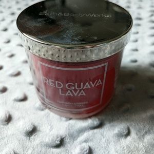 Red Guava Lava single wick candle